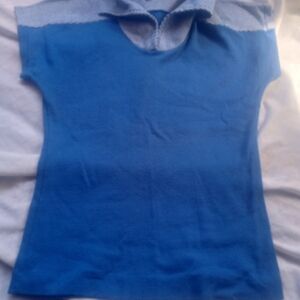 Royal Blue Crew Neck Jersey Top